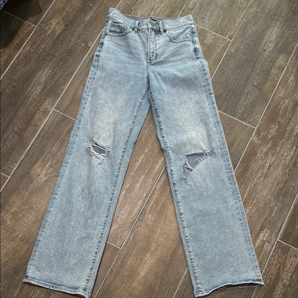 Express Light Blue Flare Jeans